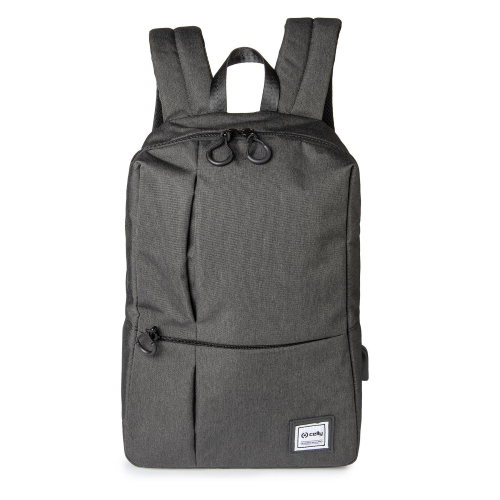 CELLY URBAN BACKPACK ZAINO PER NOTEBOOK DA 14.1" IN TESSUTO TECNICO 3 SCOMPARTI NERO